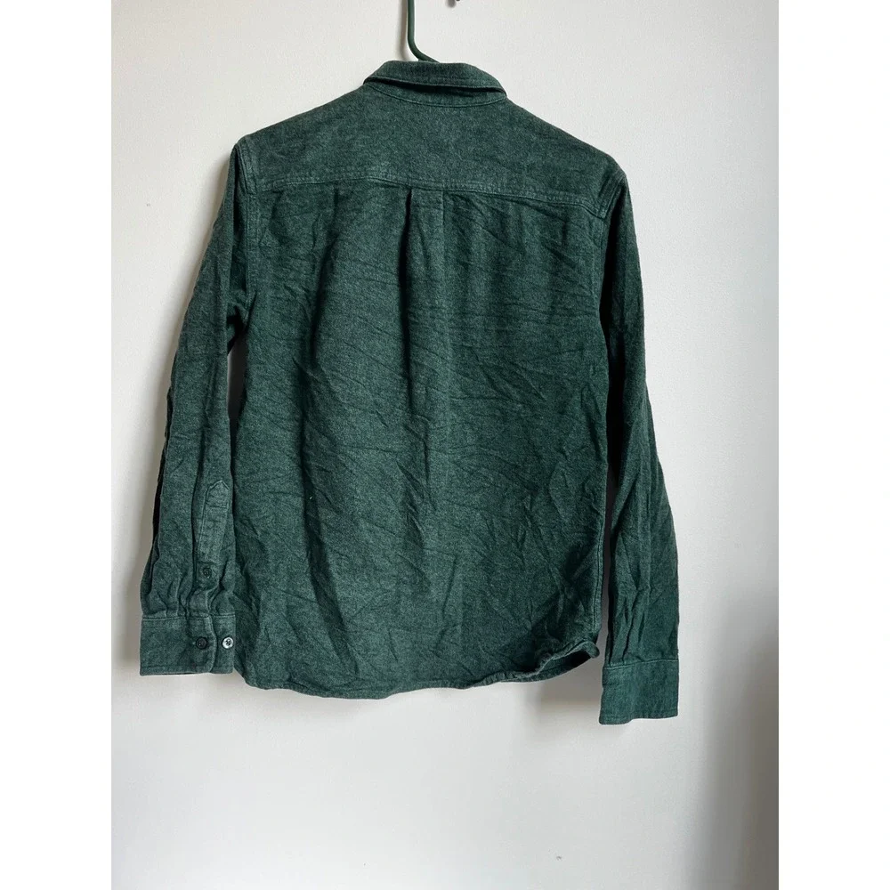 The North Face Mens Flannel‎ Shirt Button Up Long Sleeve Green Small